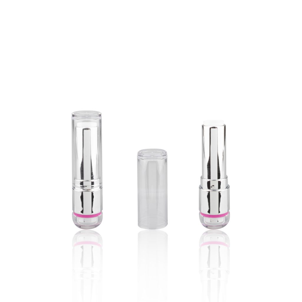 Cosmetic Plastic Tubes Wholesale Empty Lipstick Container Silver Lip