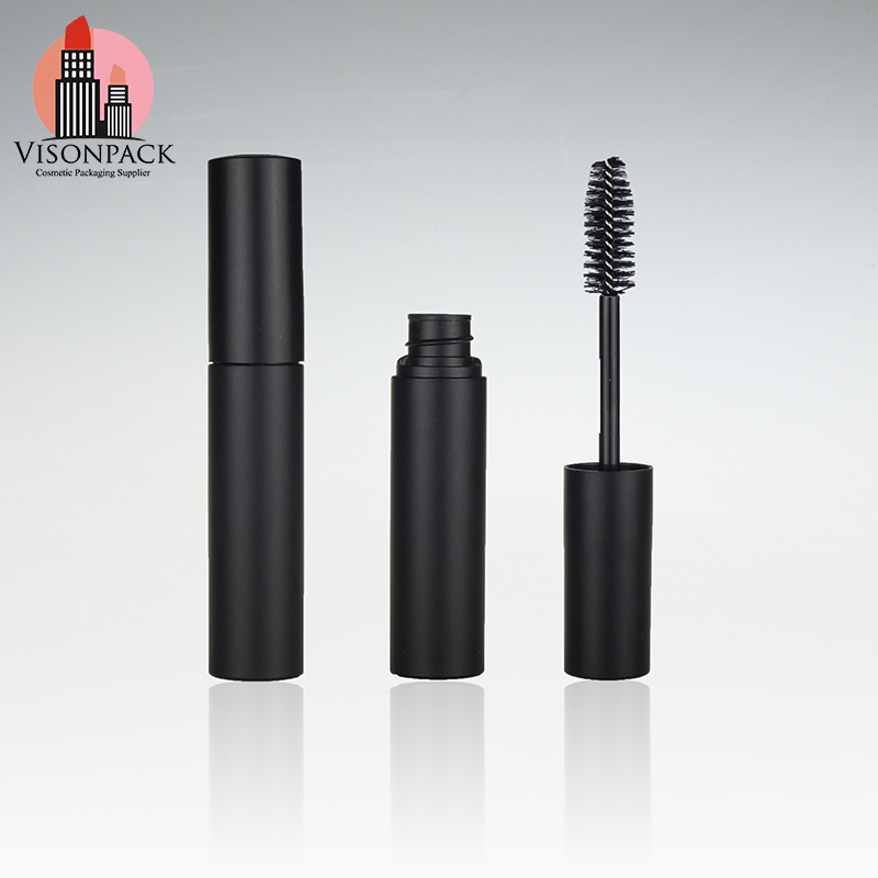 Download Cylinder Cosmetic Container Black Matte Mascara Tube Custom Logo Visonpack