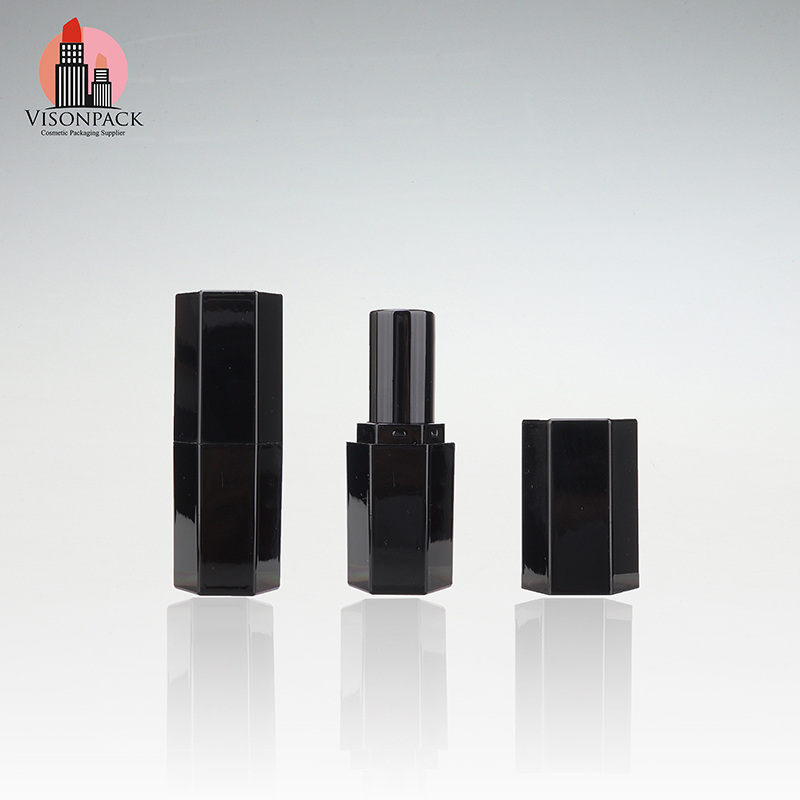 Luxury aluminum empty round / square lip balm packaging lip stick container  case , gold lipstick tube - Hangzhou Shibaofei Imp And Exp Co., Ltd.