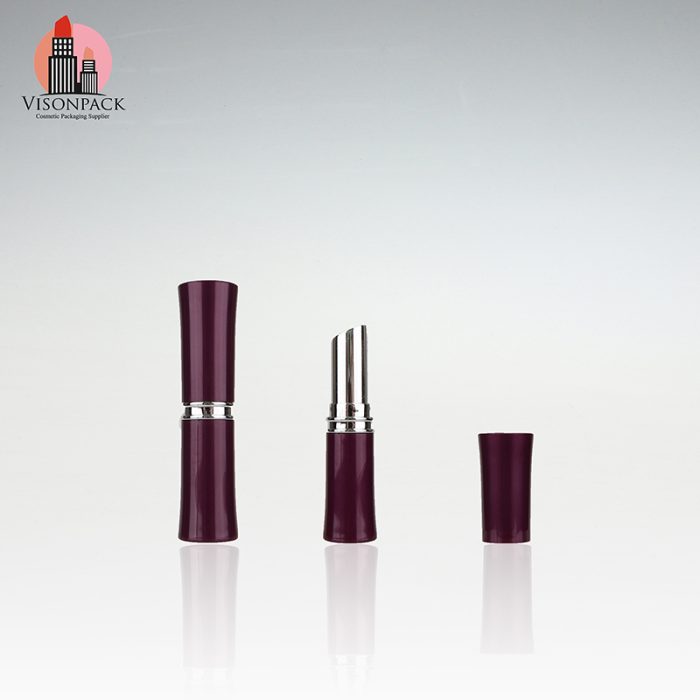 Beautiful Purple Cylinder Personalized Lipstick Container Packaging - LS160