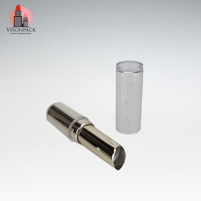 Luxury Empty Round Silver Lipstick Tube Oem Customization - LS164 - Image 4