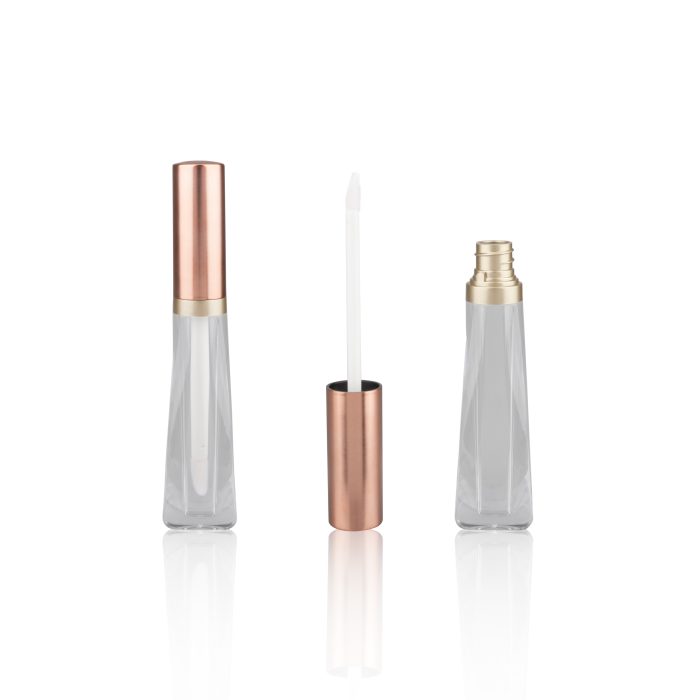 Custom Lipgloss Tubes with Two Colours Lip Gloss Tube Rose Gold - LG084