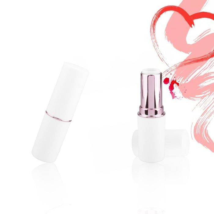 Custom Cosmetic Packaging White Round Lipstick Tube Empty Lipstick Container Cosmetic Tubes - LS413 - Image 4