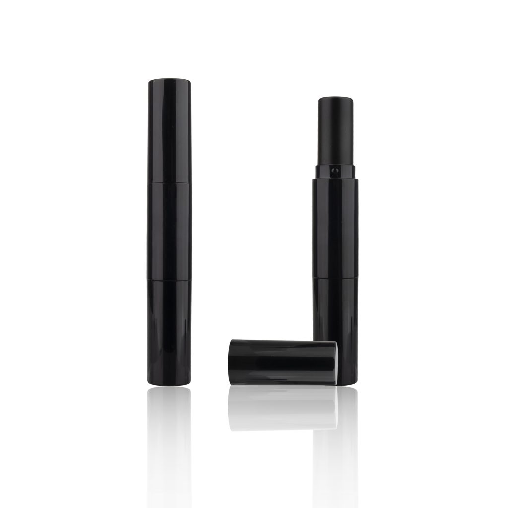 Black Thin Cosmetic Packaging Lipstick Tube Containers Lipstick Case ...