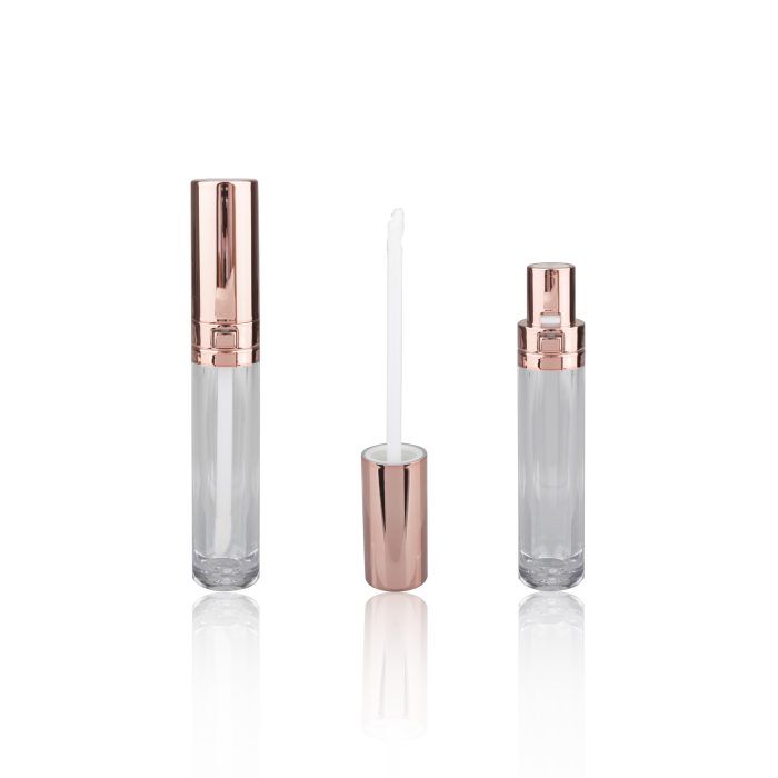 customize acceptable rose gold lip gloss tubes cosmetic packaging for lipgloss large size - LG069L