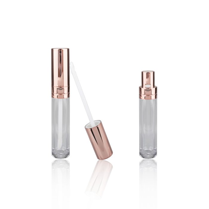 customize acceptable rose gold lip gloss tubes cosmetic packaging for lipgloss large size - LG069L - Image 2