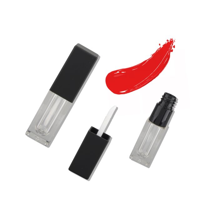 Custom Square Empty Mini Lip Gloss Containers Tube Clear Lipgloss Tubes Liptint Packaging - LG087 - Image 2