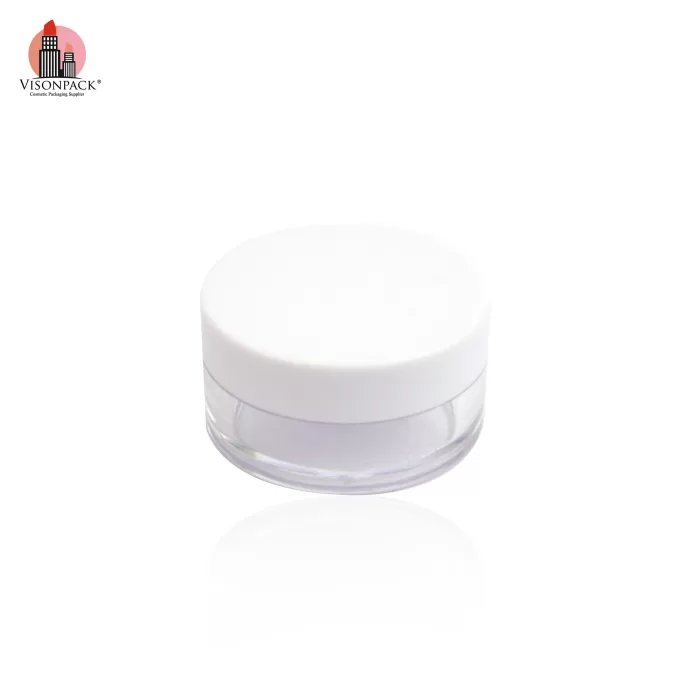 Round Cosmetic Container Refillable Empty Mini Eye Shadow Loose Glitter Eye Cream Face Cream Lotion Jar 10g Custom Color - ES096 - Image 3