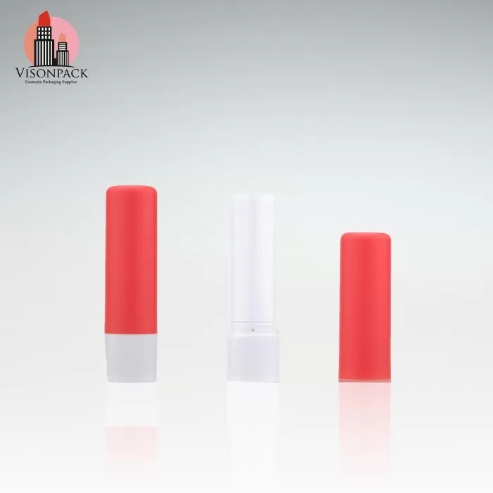 Hot Bulk Plain Lip Balm Bottles Two Tone Tubes One Color Silk Screen Cheap Packaging Cylinder 12.1mm - LB003 - Image 5