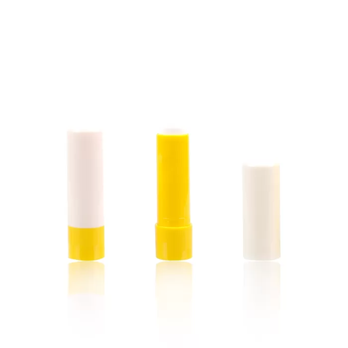 Recycled Material Cosmetic Plastic Packaging Cylinder Lip Balm Tube PCR PP - LB005