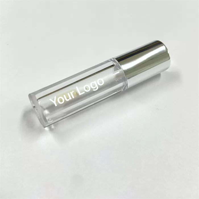 Custom 2ml Mini Round Liquid Eyeshadow Tubes Empty Clear Containers Transparent Bottle Silver DIY - LG452 - Image 4