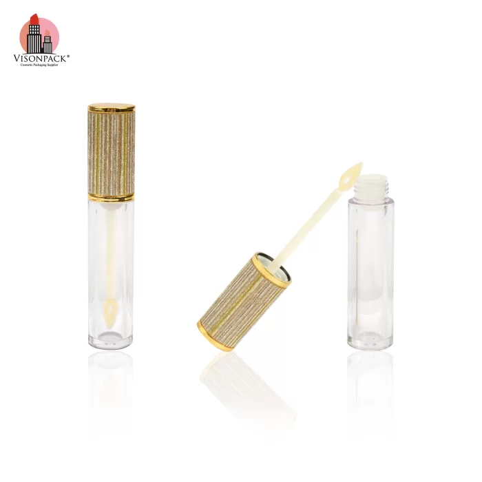 Luxury Decorated Gold Tubes With Wand Clear Bottle Private Label Diy Lip Gloss Base - LG480 - Image 5