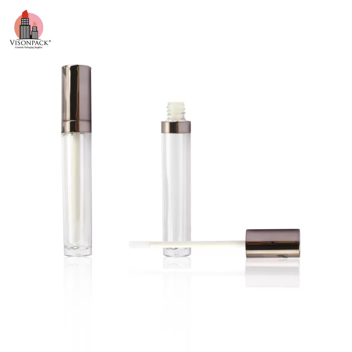 Clear Cosmetic Bottle 9.5ml Empty Round Foundation Concealer Containers Custom Color Tubes Private Label - LG491 - Image 2