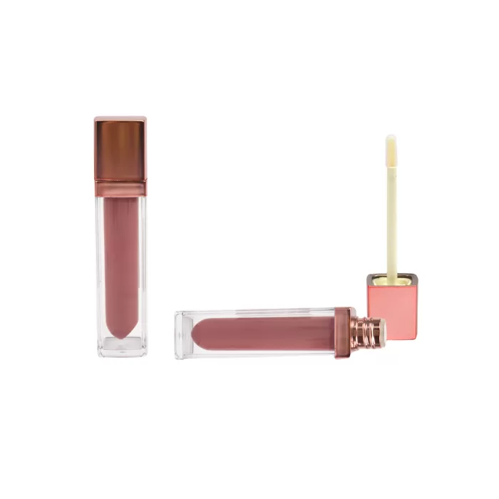 Rose Gold Double Layer Square Tubes Empty New Containers With Drop Inner Bottle Custom Color - LG521