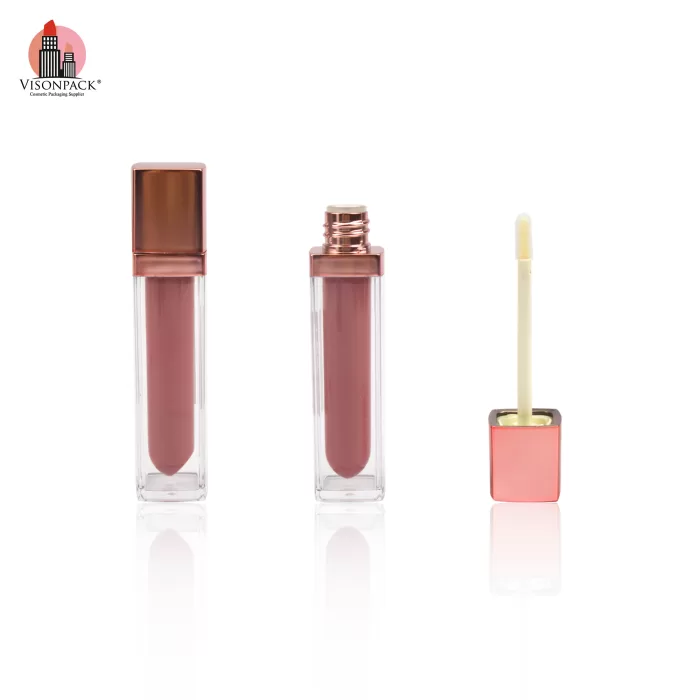 Rose Gold Double Layer Square Tubes Empty New Containers With Drop Inner Bottle Custom Color - LG521 - Image 3