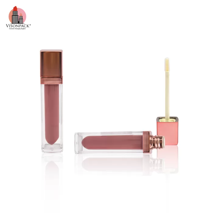 Rose Gold Double Layer Square Tubes Empty New Containers With Drop Inner Bottle Custom Color - LG521 - Image 4