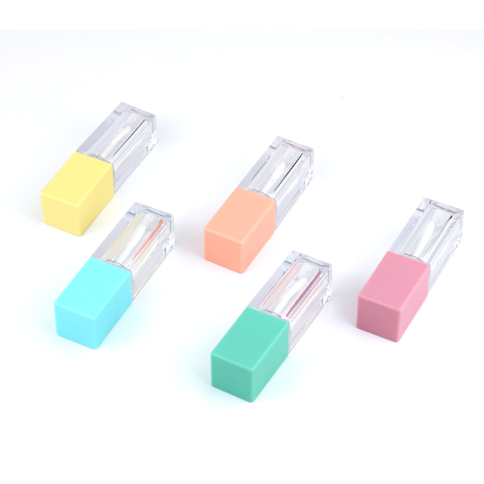 Custom OEM Colorful Big Brush Empty Square Frosted Bottle Oil Container Tube 8ml - LG571 - Image 2