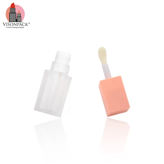 Custom OEM Colorful Big Brush Empty Square Frosted Bottle Oil Container Tube 8ml - LG571 - Image 4