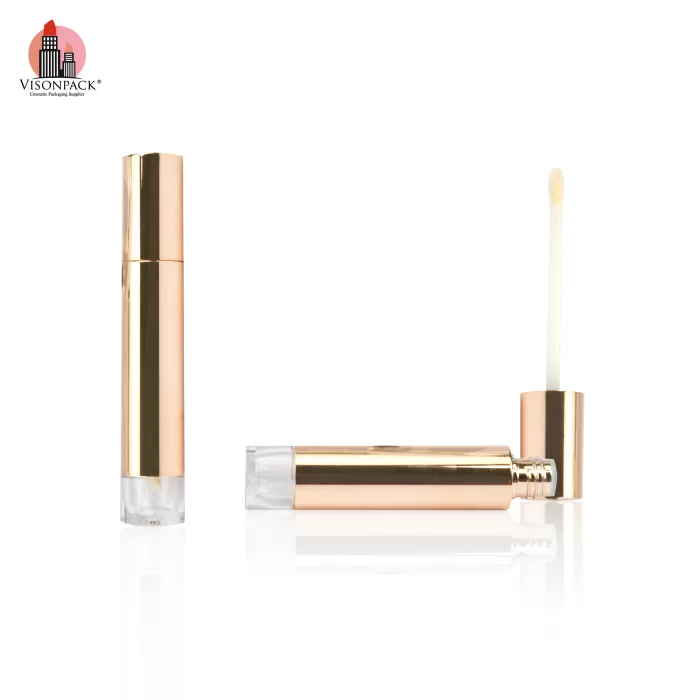 Custom Lipgloss Container Packaging Round Plastic Empty Tubes in Luxury Gold And Silver - LG963 - Image 4