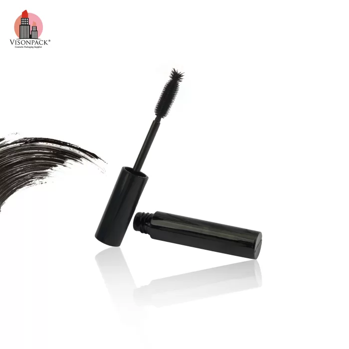 Custom OEM Black Round Lipgloss Tube 8ml Mascara Empty Cosmetic Packaging Private - MC140 - Image 4