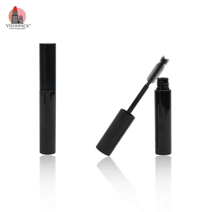 Custom OEM Black Round Lipgloss Tube 8ml Mascara Empty Cosmetic Packaging Private - MC140 - Image 5