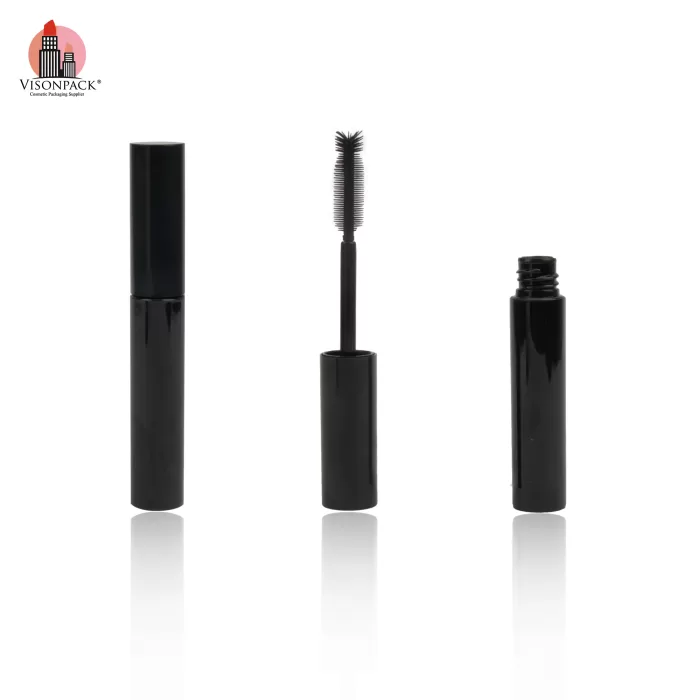 Custom OEM Black Round Lipgloss Tube 8ml Mascara Empty Cosmetic Packaging Private - MC140 - Image 6