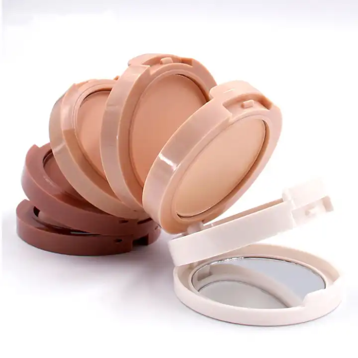 Custom Color 6 in 1 Multi Layer Stackable Empty Eyeshadow Concealer Blush Bronzer Compact Pressed Powder Case With Mirror - P056 - Image 2